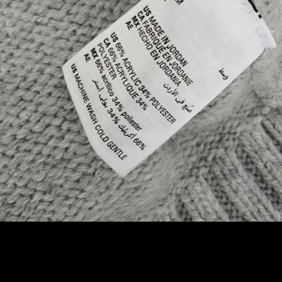 Charter Club Open Front Cardigan Sweater with front pockets and Heart pr… - Picture 7 of 8